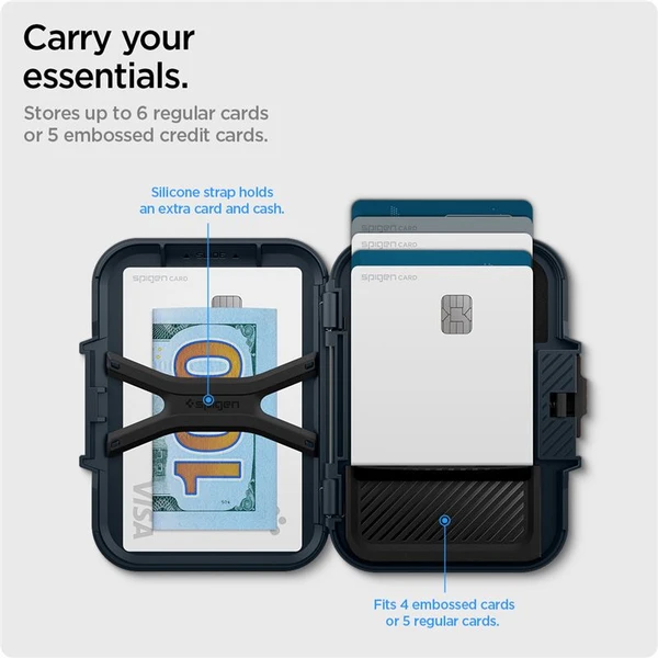 Spigen Lock Fit MagSafe Wallet peňaženka tmavo modrá - Peňaženky - Obrázok b2854675d6fe4ce59108b6e48169669b