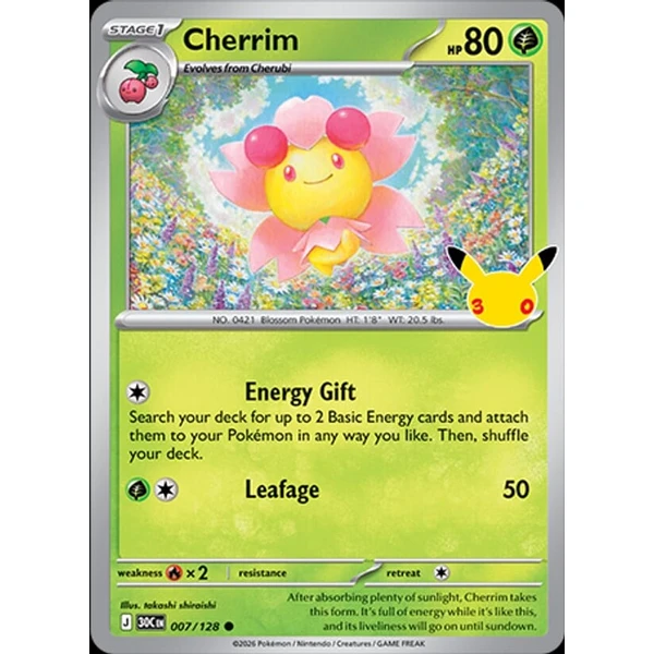 Cherrim (30C 007) - 30th Celebration [Holo] - Kusové karty - Hlavný obrázok