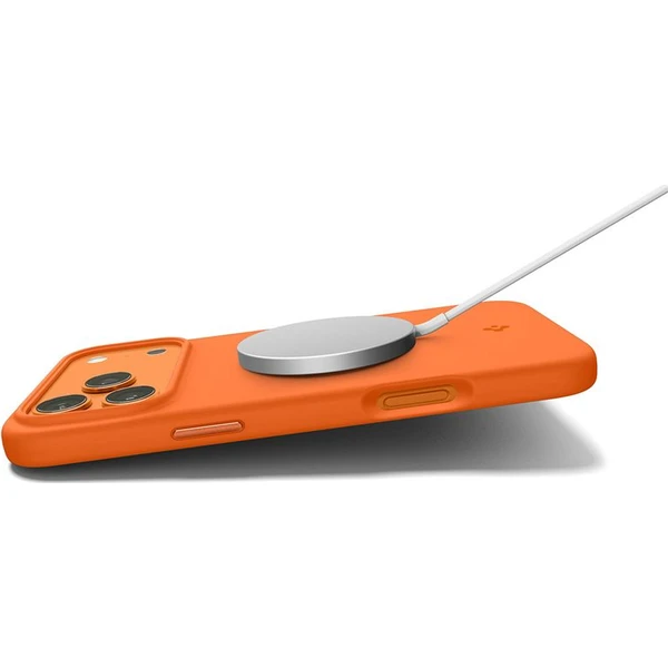 Spigen Silicone Fit MagSafe kryt iPhone 17 Pro Max kozmická oranžová - Puzdra - Obrázok b2a4eb28e1174de8b90b4a48b86aecbe
