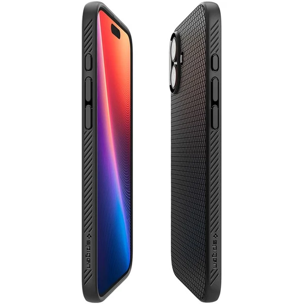 Spigen Liquid Air kryt iPhone 16 Plus matte black - Puzdra - Obrázok b2ab60d957bc43fb979f66b0781a6410