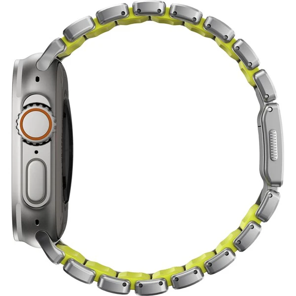 Nomad Stratos Band FKM remienok Apple Watch 45/46/49mm Natural Titanium/Volt - Remienky - Obrázok b2ada4bbfd504ab8a371c227604483a9