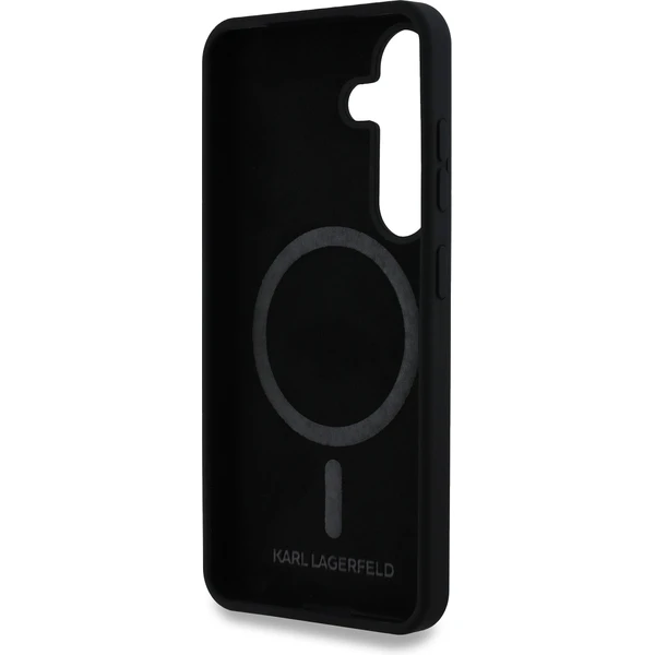 Karl Lagerfeld Liquid Silicone K&CH Heads MagSafe kryt Samsung Galaxy S25 čierny - Puzdra - Obrázok b2b54ec1b2e74715a68fc233a0cf9f1d