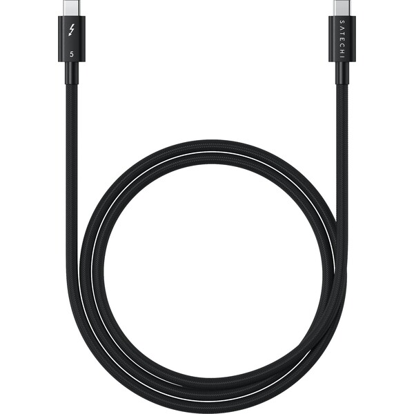 Satechi Thunderbolt 5 Pro pletený kabel (PD 240W,80Gpbs,8K Video) 1m vesmírně černý - Káble a redukcie - Hlavný obrázok