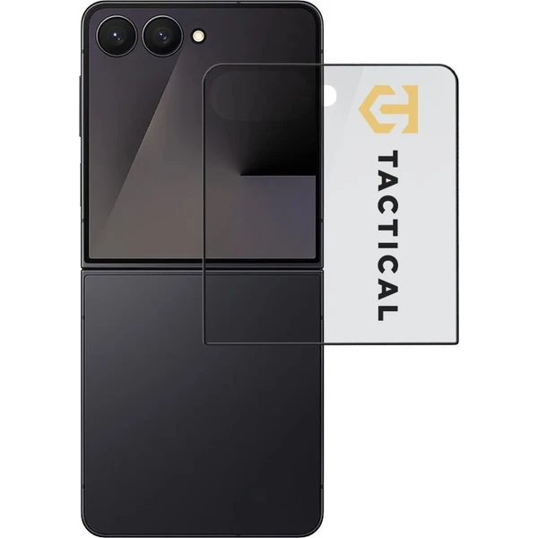 Tactical Glass Shield 5D sklo (Vonkajšie) pre Samsung Galaxy Z Flip7 čierne - Ochranné fólie a sklo - Hlavný obrázok