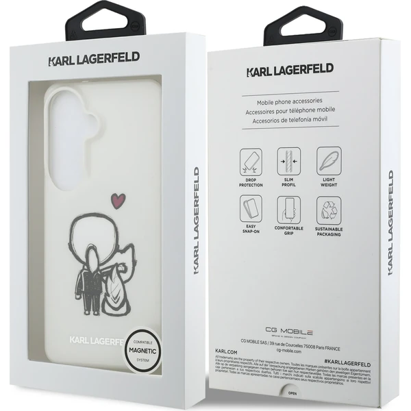 Karl Lagerfeld IML K&CH zadné logo magnetický kryt Samsung Galaxy S26 priehľadný - Puzdra - Obrázok b2d734ce343943fb8711f9a208330b32