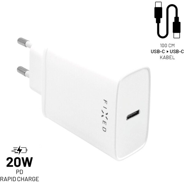 FIXED sieťová USB-C nabíjačka