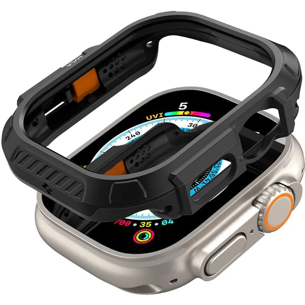 Spigen Lock Fit kryt Apple Watch Ultra 3/2/1 (49mm) čierny - Puzdra - Obrázok b2f50455859541368a2cf10be9815862