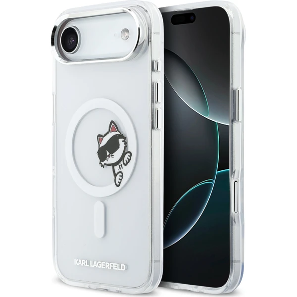 Karl Lagerfeld IML Choupette Peekaboo MagSafe kryt iPhone Air priehľadný - Puzdra - Hlavný obrázok