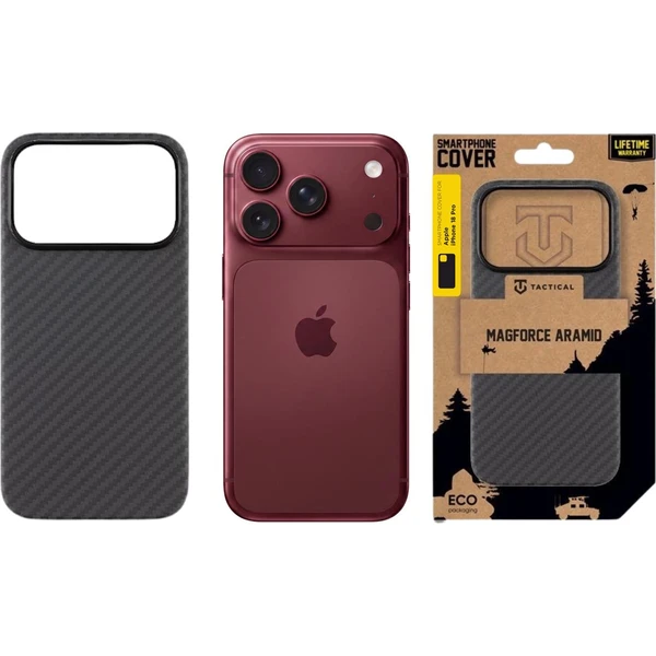 Tactical MagForce Aramid Kryt pre Apple iPhone 18 Pro Black - Puzdra - Obrázok b33bb054a8bd4ed292fc907c4db0930d