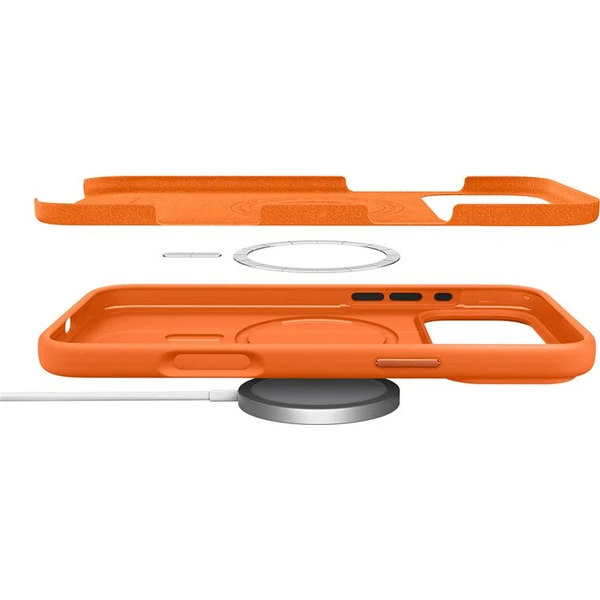 Spigen Silicone Fit MagSafe kryt iPhone 17 Pro cosmic orange - Puzdra - Obrázok b33e137addb94bd2887796b645d37124