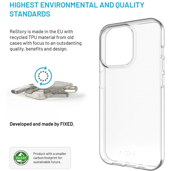 FIXED ReStory AntiUV TPU recyklovaný kryt Samsung Galaxy A55 5G číry - Puzdra - Obrázok b372e6ff61f94093ab2d76841493a267