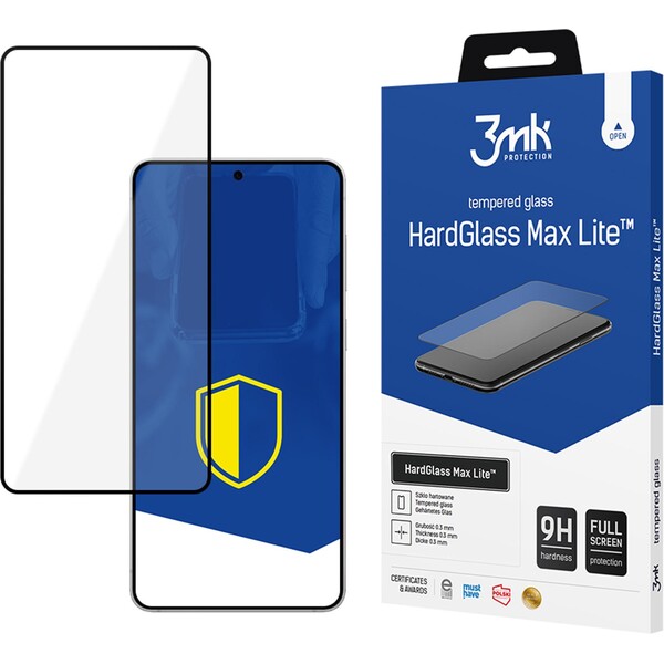 3mk HardGlass Max Lite tvrdené sklo Samsung Galaxy S25 Edge čierne