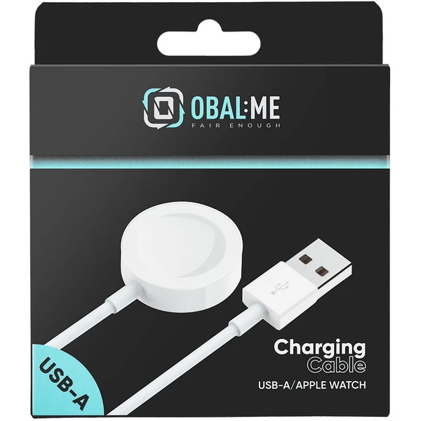 OBAL:ME USB-A nabíjací kábel pre Apple Watch biely - Nabíjačky - Obrázok b3c10d51669a4e55bd0b04f45fa55542