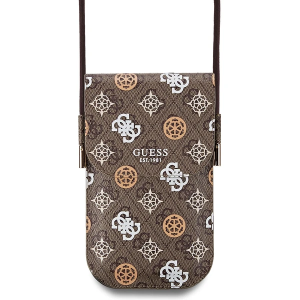 Guess PU 4G Peony Multicolor taška na telefón hnedá - Puzdra - Hlavný obrázok