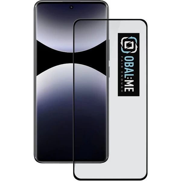 OBAL:ME 5D tvrdené sklo Xiaomi Redmi Note 14 Pro+ 5G čierne - Ochranné fólie a sklo - Hlavný obrázok