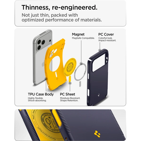 Spigen Nano Pop Hybrid MagSafe kryt iPhone 18 Pro Max/17 Pro Max čučoriedkovo námornícka modrá - Puzdra - Obrázok b41b8b3045a246bbb1aee774b101669a