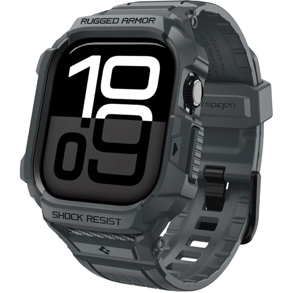 Spigen Rugged Armor Pro 2 puzdro Apple Watch 11 (46mm) dark gray - Puzdra - Hlavný obrázok