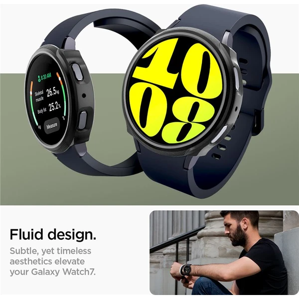 Spigen Liquid Air púzdro Samsung Galaxy Watch7 (40mm) matne čierne - Puzdra - Obrázok b43bb374c6f74879a5d6e192108f86e2