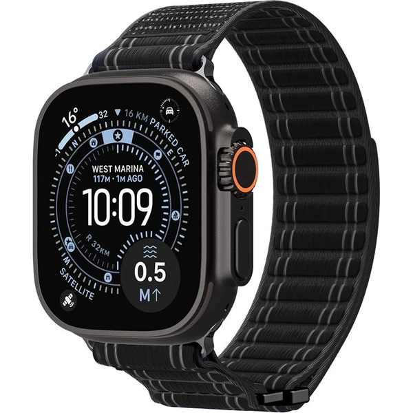 Spigen Fabric Band remienok (suchý zips) Apple Watch 49/46/45/44mm čierny - Remienky - Obrázok b48388ee551b49e39ee19730354b8353