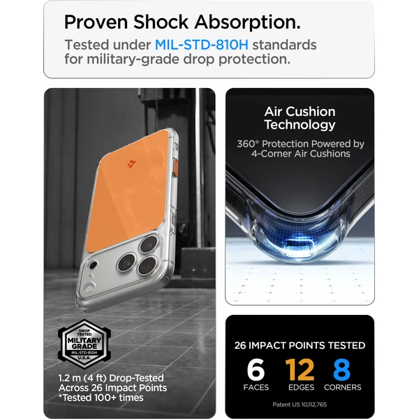 Spigen Ultra Hybrid T MagSafe kryt iPhone 18 Pro/17 Pro lesklá oranžová - Puzdra - Obrázok b4866dbda96c4b93a17c5143bc9b17f7