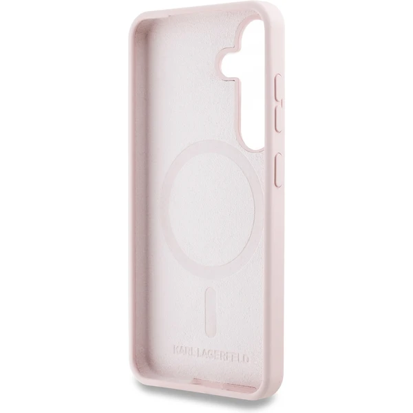 Karl Lagerfeld Liquid Silicone K&CH Heads MagSafe kryt Samsung Galaxy S25 ružový - Puzdra - Obrázok b4a606f0ac2e4327aee38fb8b03021d5