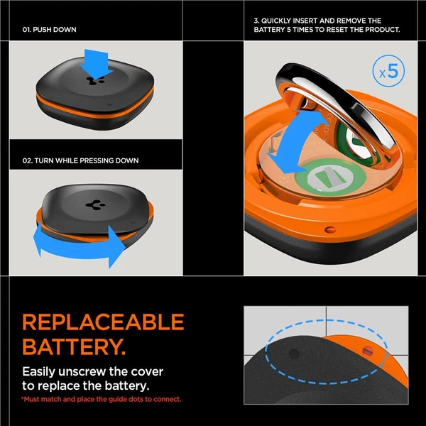 Spigen Bluetooth Tracker TagMe lokátor s Apple Find My čierny - Lokátory - Obrázok b4a9c7a2afa74f86903fc8ca5d1c26b4