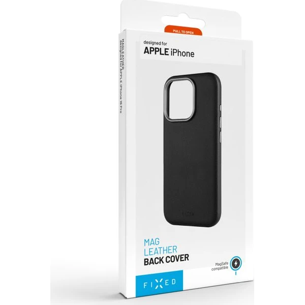 FIXED MagLeather kožený kryt s MagSafe Apple iPhone 17 Pro čierny - Puzdra - Obrázok b4b9d2baf4cc4c7c81513422a7759c7e