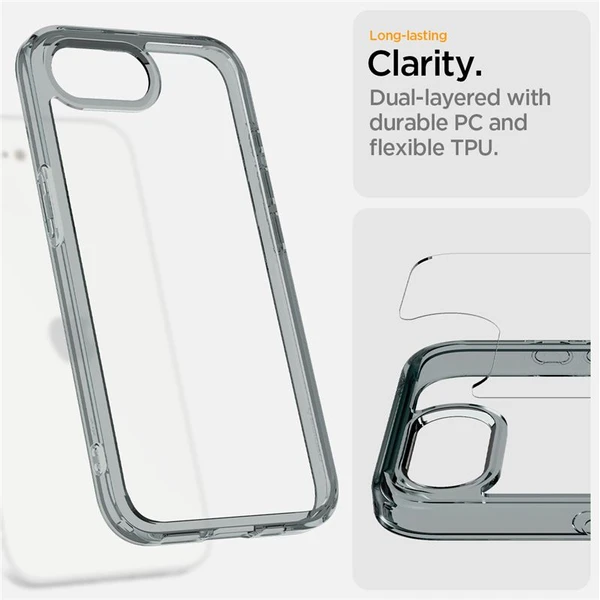 Spigen Ultra Hybrid kryt iPhone 17e/16e šedý - Puzdra - Obrázok b4be7bf5f7194fd5b3363ec050fa58cd