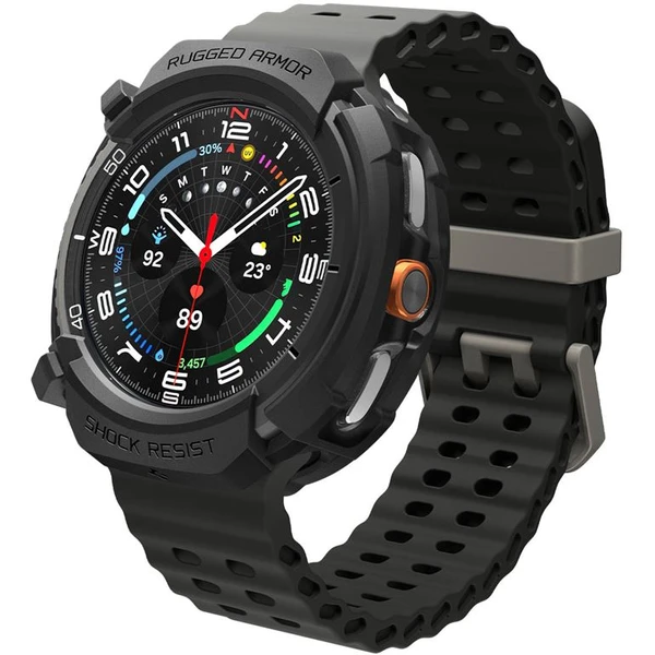 Spigen Rugged Armor kryt Galaxy Watch8 Classic (46mm) matne čierny - Puzdra - Obrázok b4c1471c2caf41488839d8c912a64799