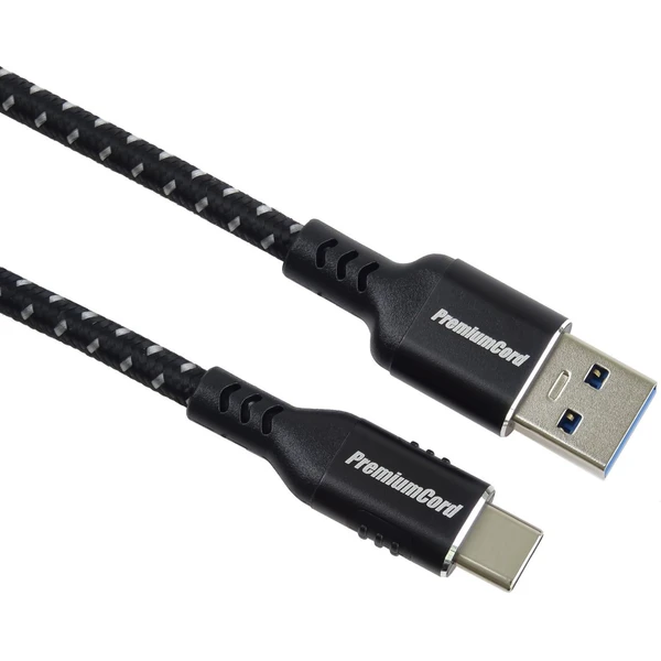 PremiumCord USB-C/USB-A napájací kábel 3m čierny - Káble a redukcie - Hlavný obrázok
