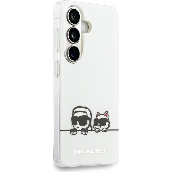 Karl Lagerfeld IML K&CH Peekaboo Logo Magnetický kryt Samsung Galaxy S26 biely - Puzdra - Obrázok b5039a6d9b174dbd94c34f96c92a404f