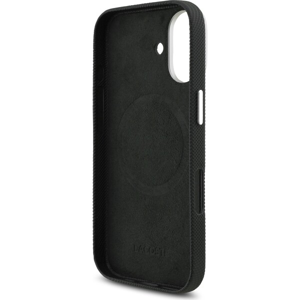 Lacoste PVC Iconic Petit Pique Metal Logo MagSafe kryt iPhone 17 čierny - Puzdra - Obrázok b51e468c579342f8b2c5c085afb82cc2