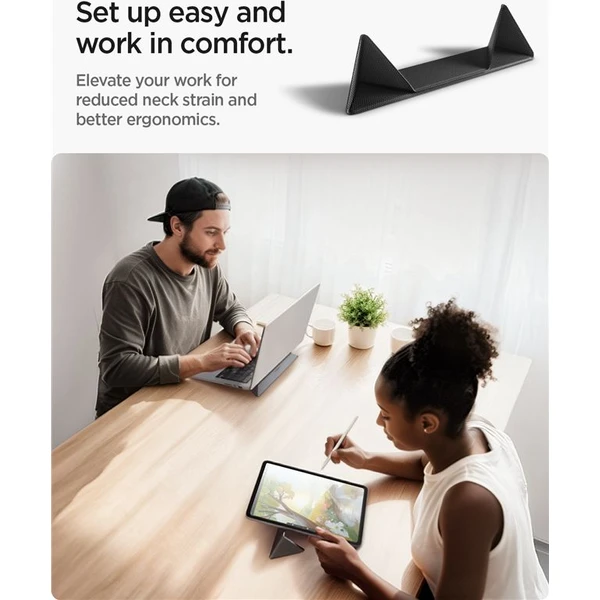 Spigen Slim Fold Laptop Stand LD201-S4 stojanček pre notebook/MacBook čierny - Stojany - Obrázok b530b47255b4497ca0362215ba76ce42