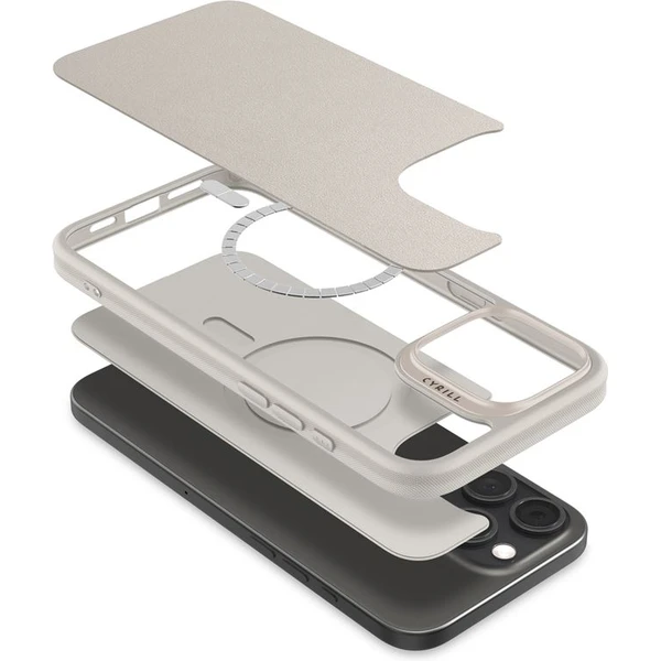 Spigen Cyrill Kajuk MagSafe kryt iPhone 16 Pro cream - Puzdra - Obrázok b566b1bcd62c46e380f6588ff8d1fc70