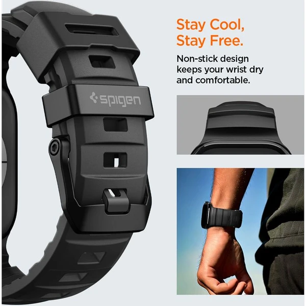 Spigen Silikónový remienok Apple Watch 49/46/45/44mm čierny - Remienky - Obrázok b5767d706b804c30af0655c4bf8f44ee