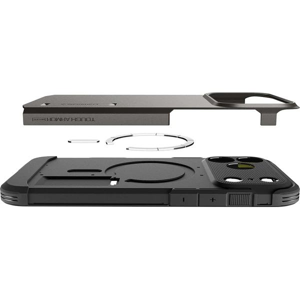 Spigen Tough Armor T MagSafe kryt iPhone 18 Pro Max/17 Pro Max gunmetal - Puzdra - Obrázok b58f9acd1d514f3fa974f9170e831817