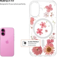 FIXED MagBloom kryt s MagSafe Apple iPhone 16 Pink Blossom - Puzdra