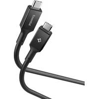 Spigen Essential USB-C/USB-C napájací kábel 240W 1,2m čierny - Káble a redukcie