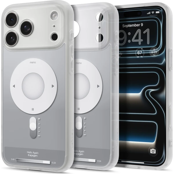 Spigen Ultra Hybrid MagSafe kryt iPhone 18 Pro/17 Pro classic silver - Puzdra - Hlavný obrázok