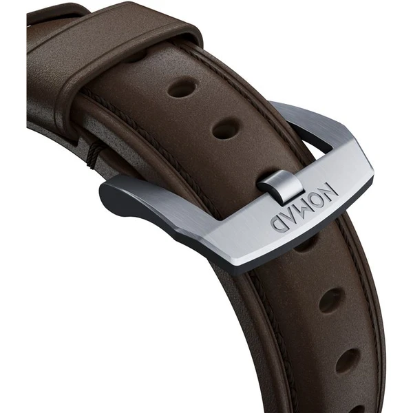Nomad Traditional kožený remienok Apple Watch Ultra (49mm) 8/7 (45mm)/6/SE/5/4 hnedý/strieborné prac - Remienky - Obrázok b5efa1e0eddf459b9a576e57d1ce0c43