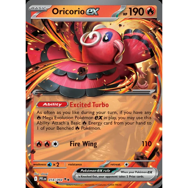 Oricorio ex (PFL 018) - Phantasmal Flames [Holo] - Kusové karty - Hlavný obrázok