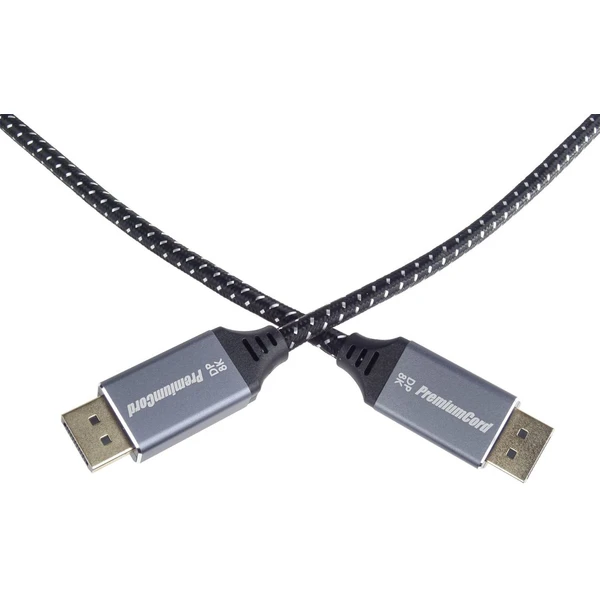 PremiumCord DisplayPort 1.4/DisplayPort 1.4 kábel 8K 5m čierny/biely - Káble a redukcie - Obrázok b60755375dca4c44bab2602fcfe12026