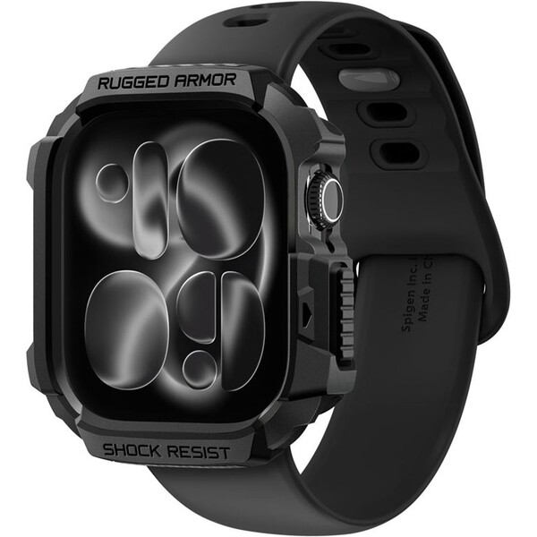 E-shop Spigen Rugged Armor 2 púzdro Apple Watch 11 (46mm) matte black