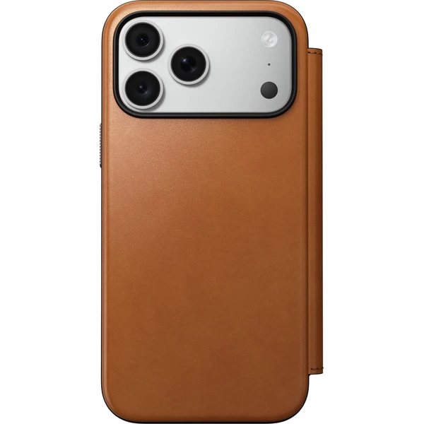 Nomad Modern Leather Folio (Horween) MagSafe kožené puzdro iPhone 17 Pro Max/18 Pro Max Saddle - Puzdra - Obrázok b639f62c25ca4df68ee498d64a6bd471