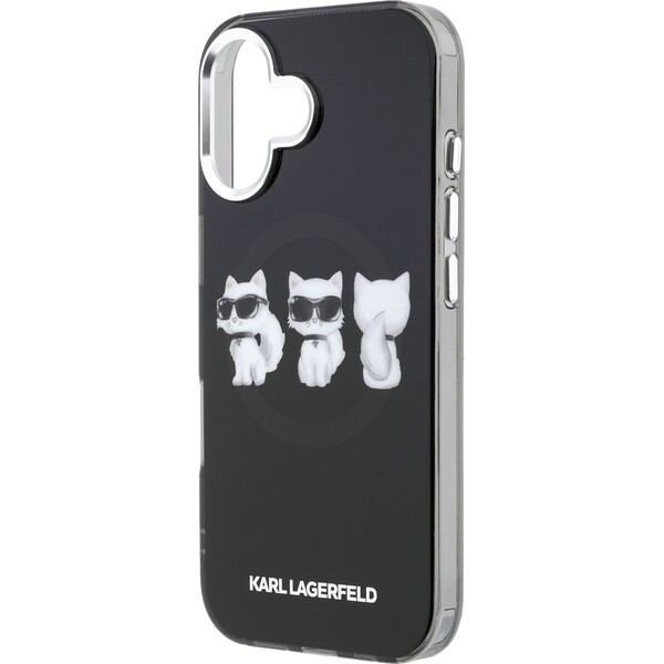 Karl Lagerfeld IML Choupette Trio Watercolor MagSafe kryt iPhone 17 čierny - Puzdra - Obrázok b63b0b13aace488ea01509ddde81b2f9
