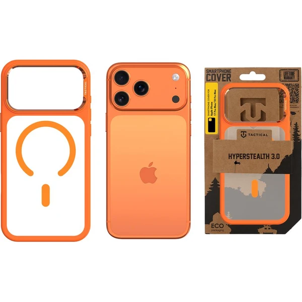 Tactical MagForce Hyperstealth 3.0 Kryt pre Apple iPhone 17 Pro Max/18 Pro Max Agent Orange - Puzdra - Obrázok b64bdfe02f314e64bcd4766a25e7d54a