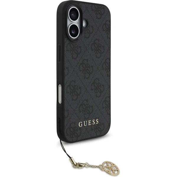 Guess 4G Charm kryt iPhone 17 sivý - Puzdra - Obrázok b64cf311fedf4046a36a99e9936ab26a