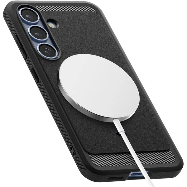 Spigen Rugged Armor MagSafe kryt Samsung Galaxy S25+ matne čierny - Puzdra - Obrázok b656ca74b832455db5a66ac63ea15fe4
