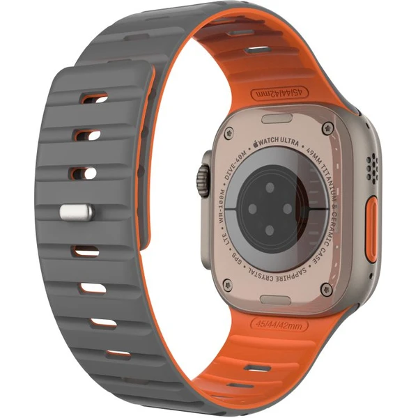 FIXED Silicone Magnetic Strap remienok Apple Watch 44/45/46/49mm svetlo šedý - Remienky - Obrázok b675e8ba21ac47b9873931ee9c4645d2