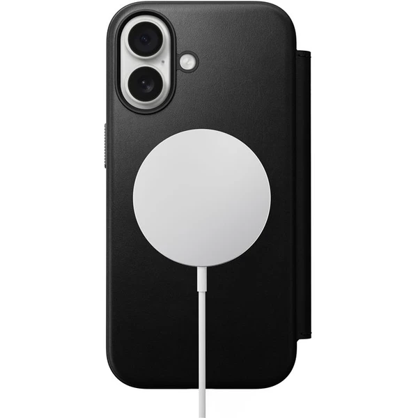 Nomad Modern Leather Folio MagSafe kožené púzdro iPhone 17 Black - Puzdra - Obrázok b6908a12483c437cb8cc545cf1519b2b
